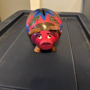 Handmade Piggy Bank From Jamaica